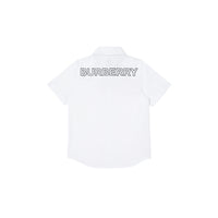 Chemise à manches courtes à logo - White