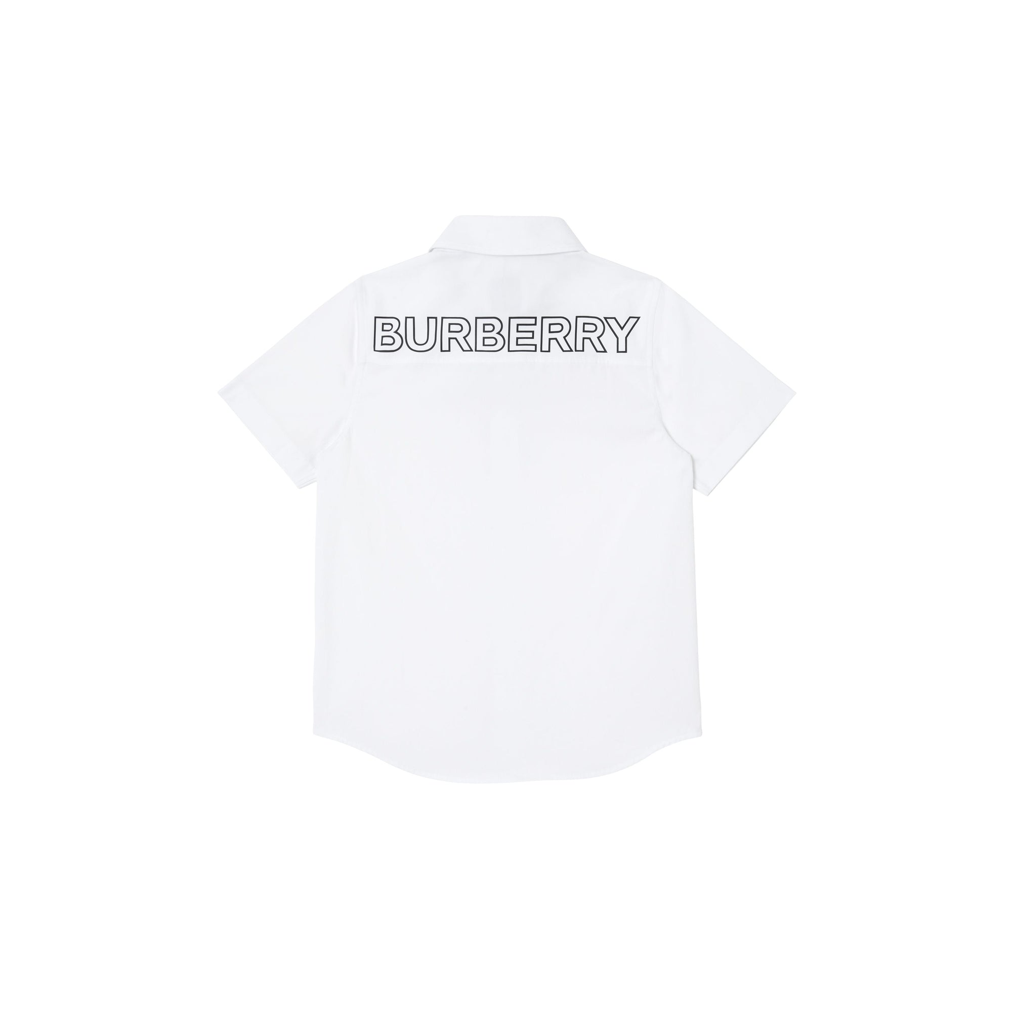 Chemise à manches courtes à logo - White