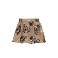 Jupe plissée en laine à motif Vintage check - Archive Beige Check