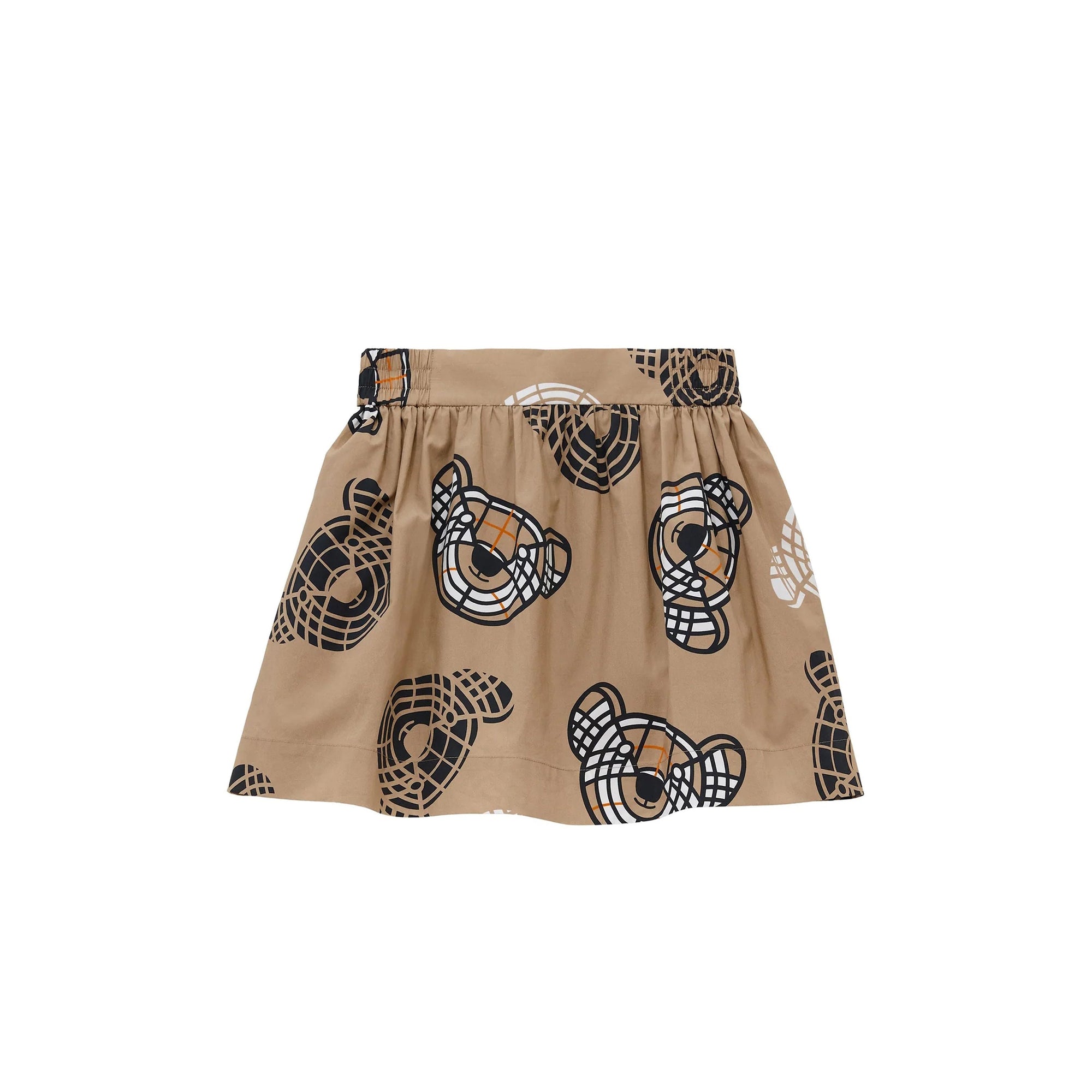 Jupe plissée en laine à motif Vintage check - Archive Beige Check