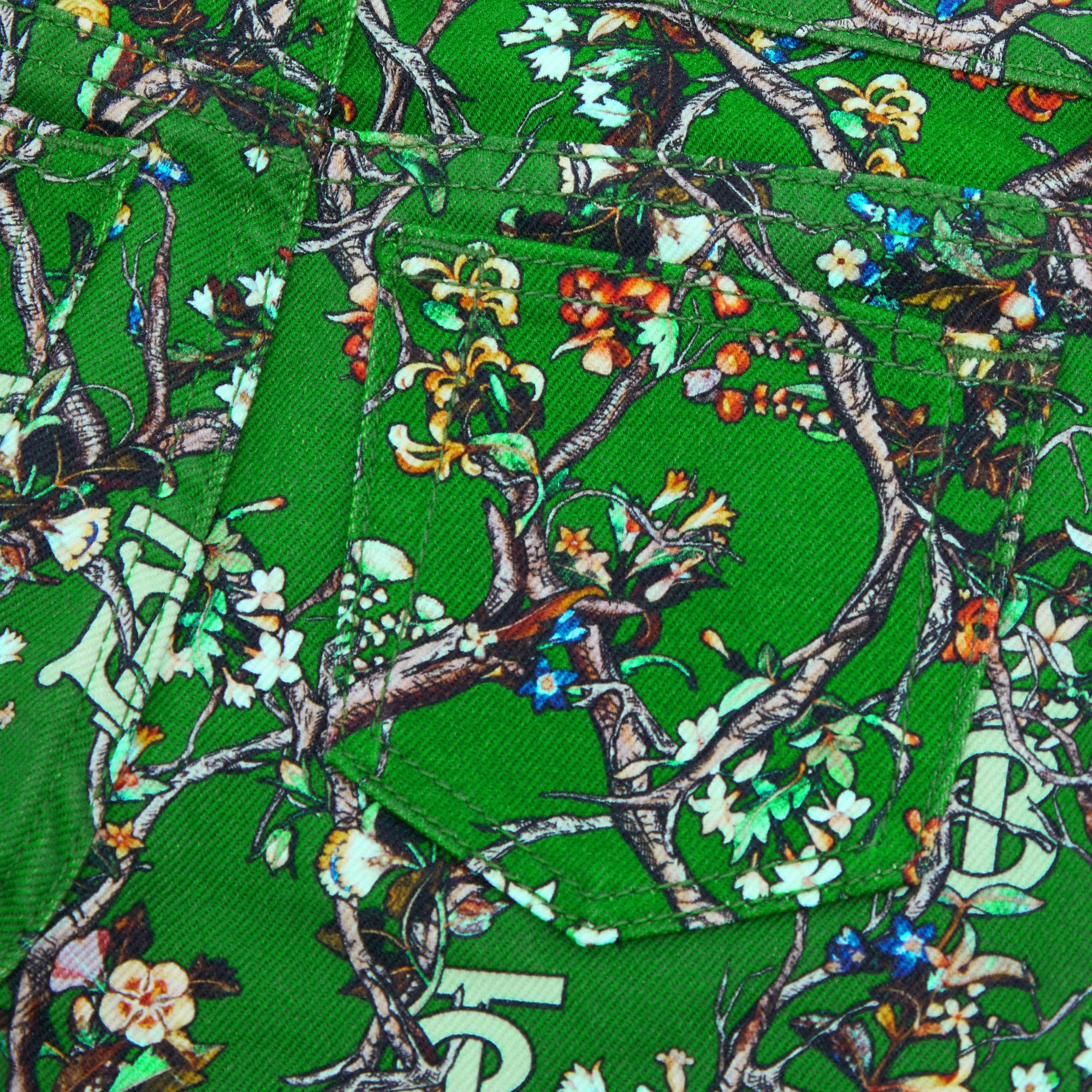 Jean à motif monogramme - Ivy Green