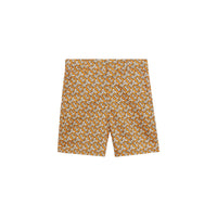 Short ajusté en coton à imprimé monogramme - Bright Orange
