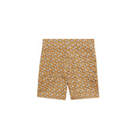 Short ajusté en coton à imprimé monogramme - Bright Orange