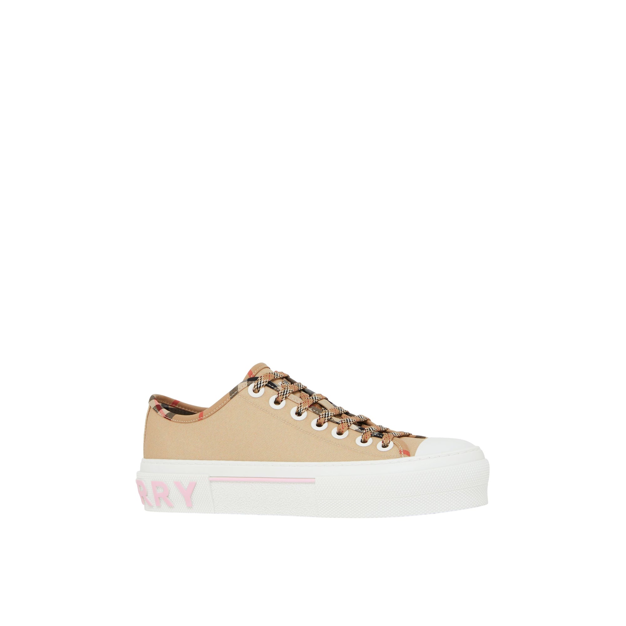 Sneakers en toile à carreaux vintage - Soft Fawn