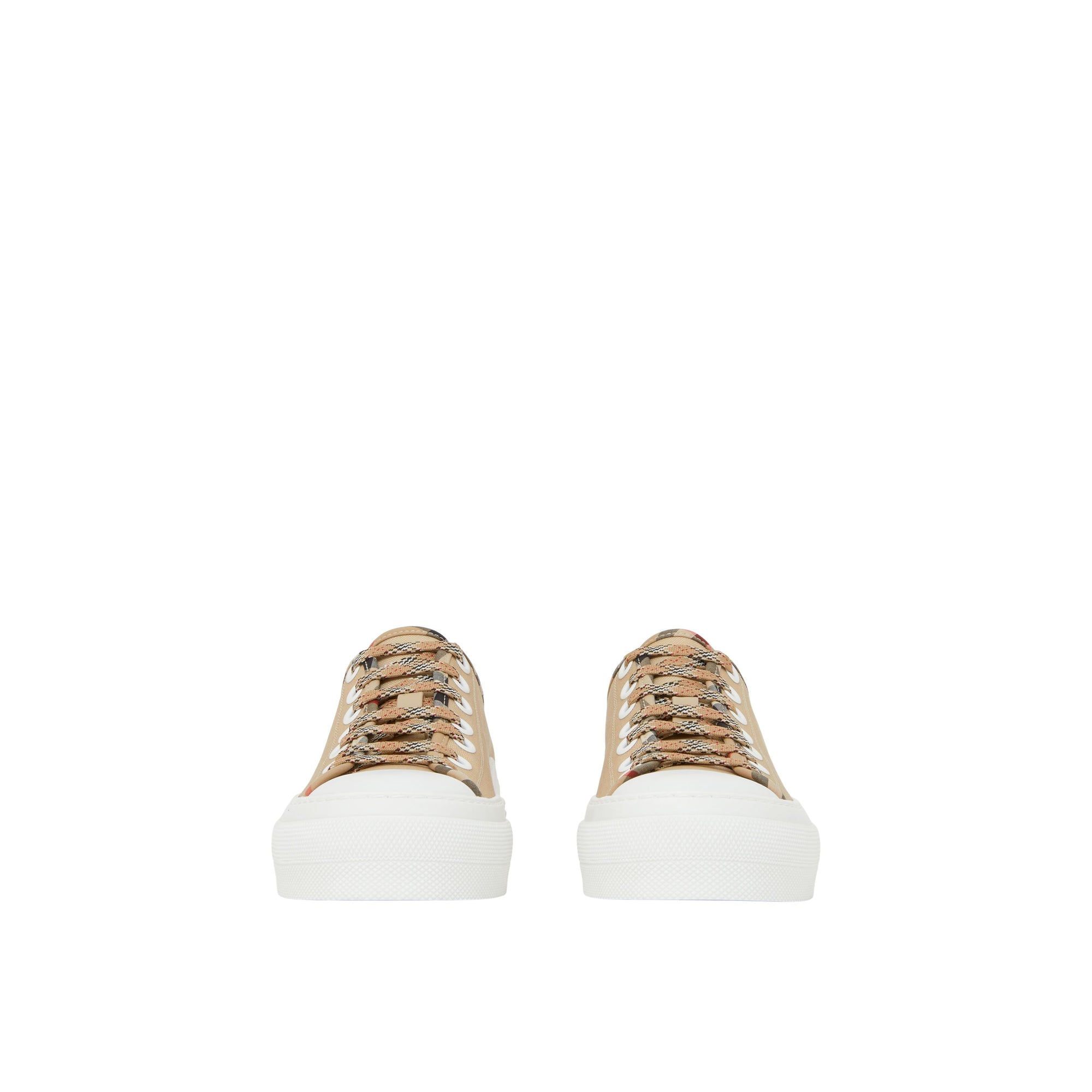 Sneakers en toile à carreaux vintage - Soft Fawn
