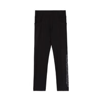 Legging stretch à logo et poches - Black