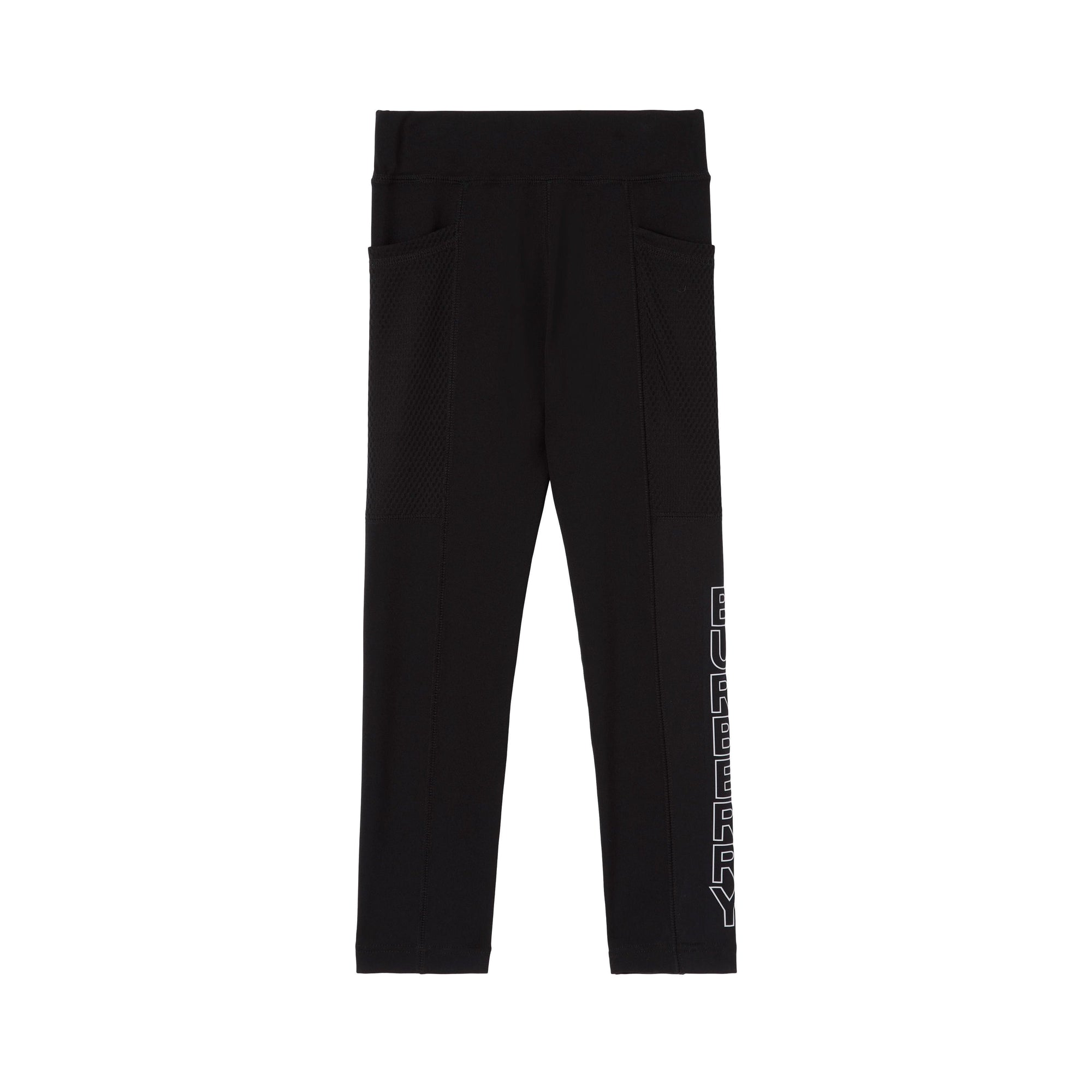 Legging stretch à logo et poches - Black