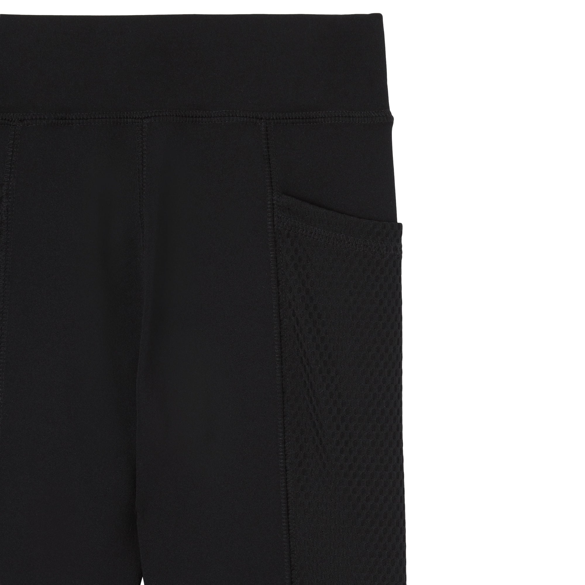 Legging stretch à logo et poches - Black