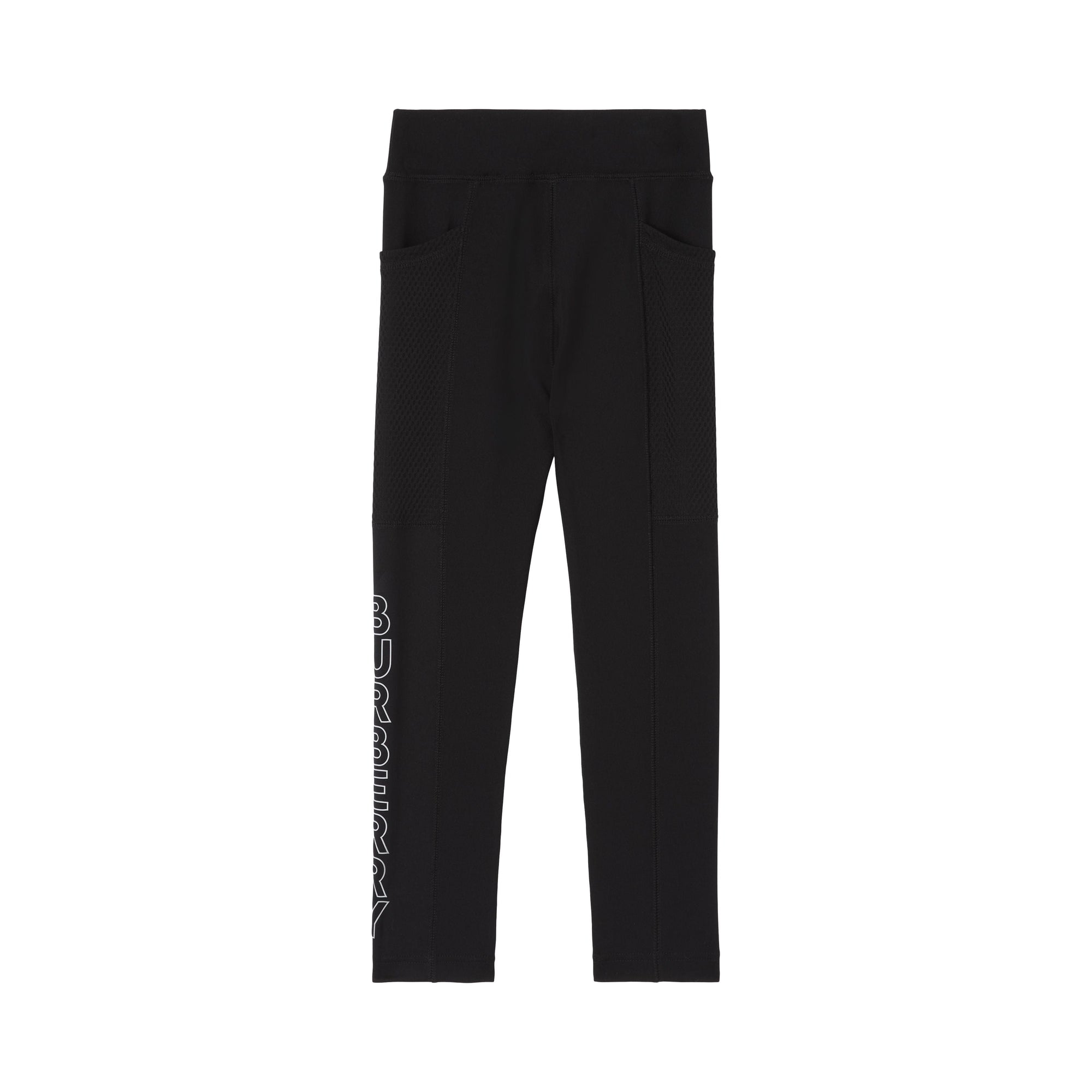 Legging stretch à logo et poches - Black