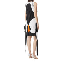 Robe sans manches à imprimé slogan - Bright Orange