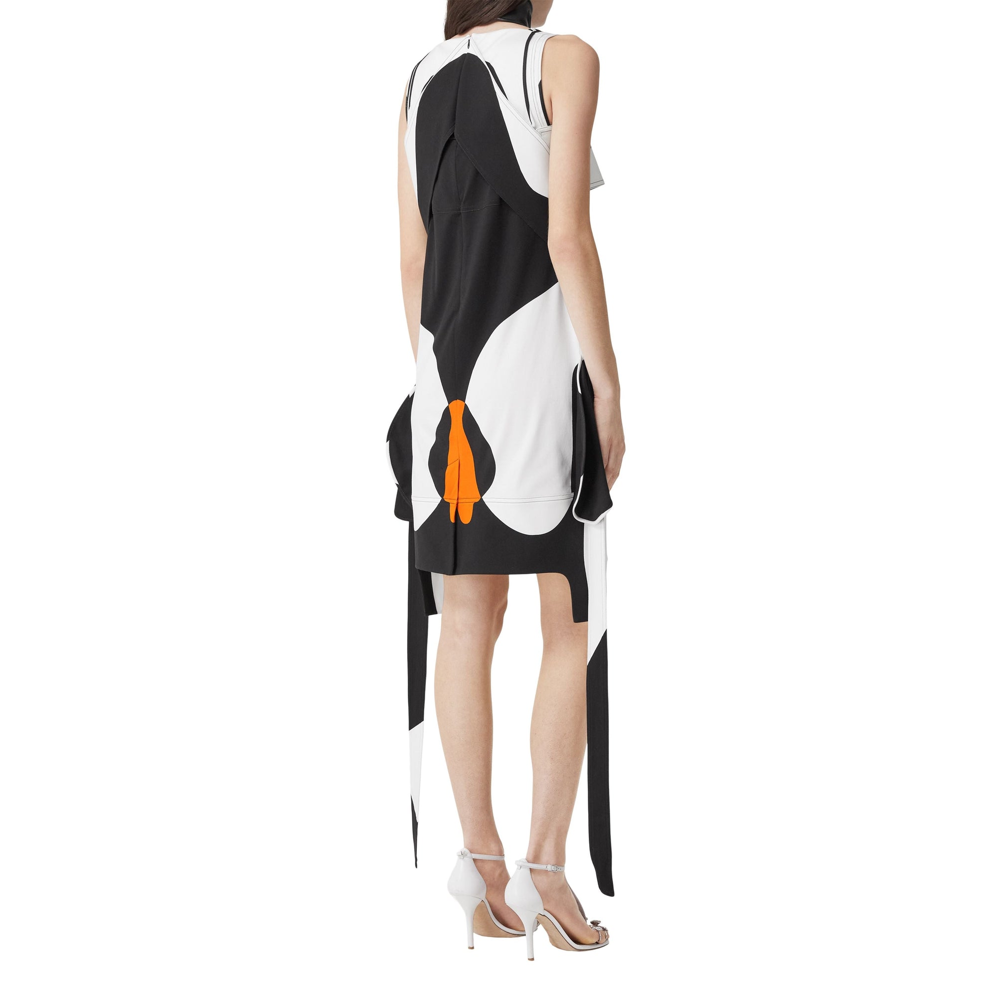 Robe sans manches à imprimé slogan - Bright Orange