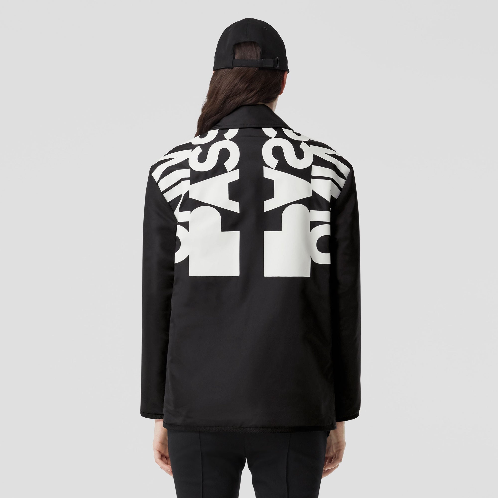 Veste réversible à motif check - Black