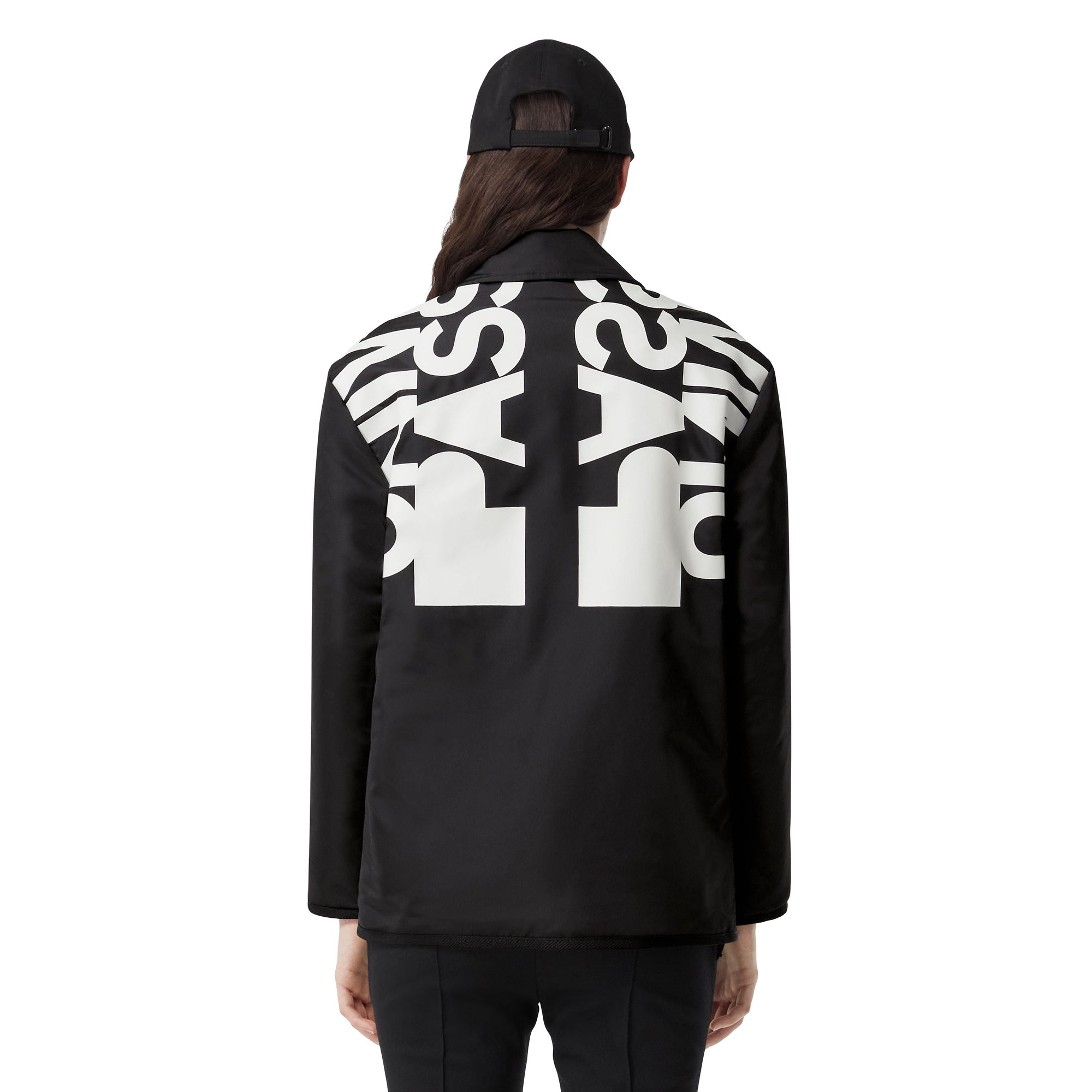 Veste réversible à motif check - Black
