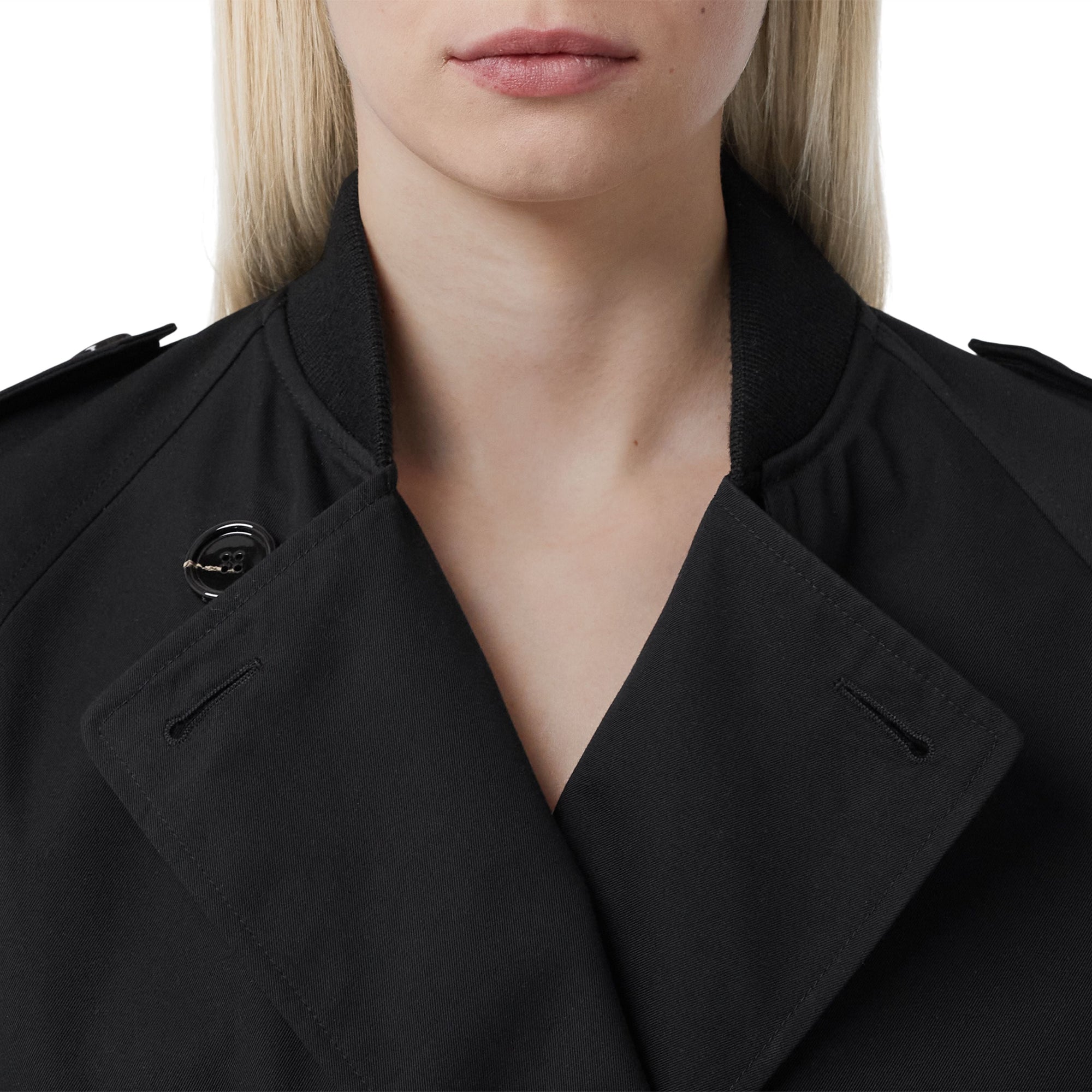 Trench-coat court - Black