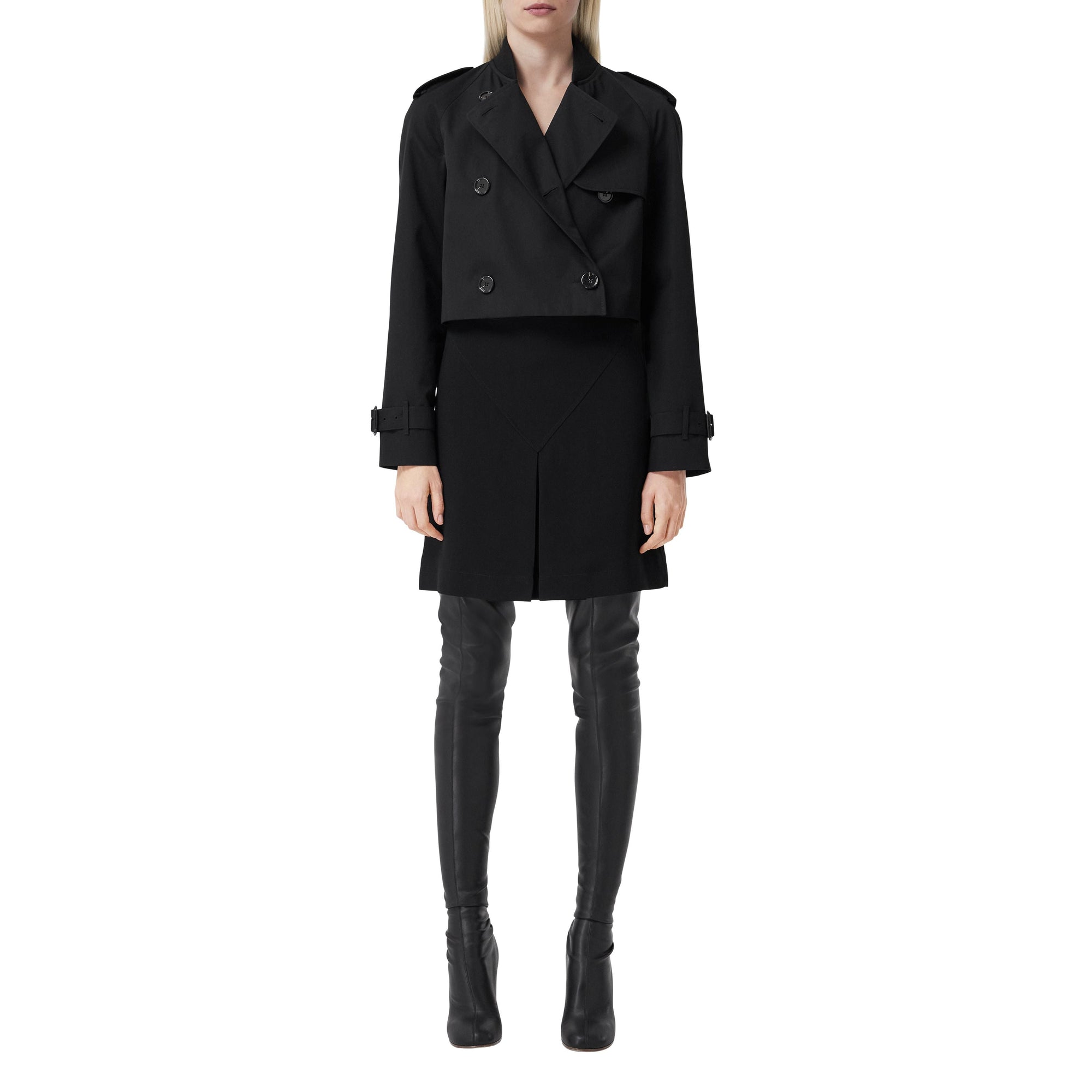 Trench-coat court - Black
