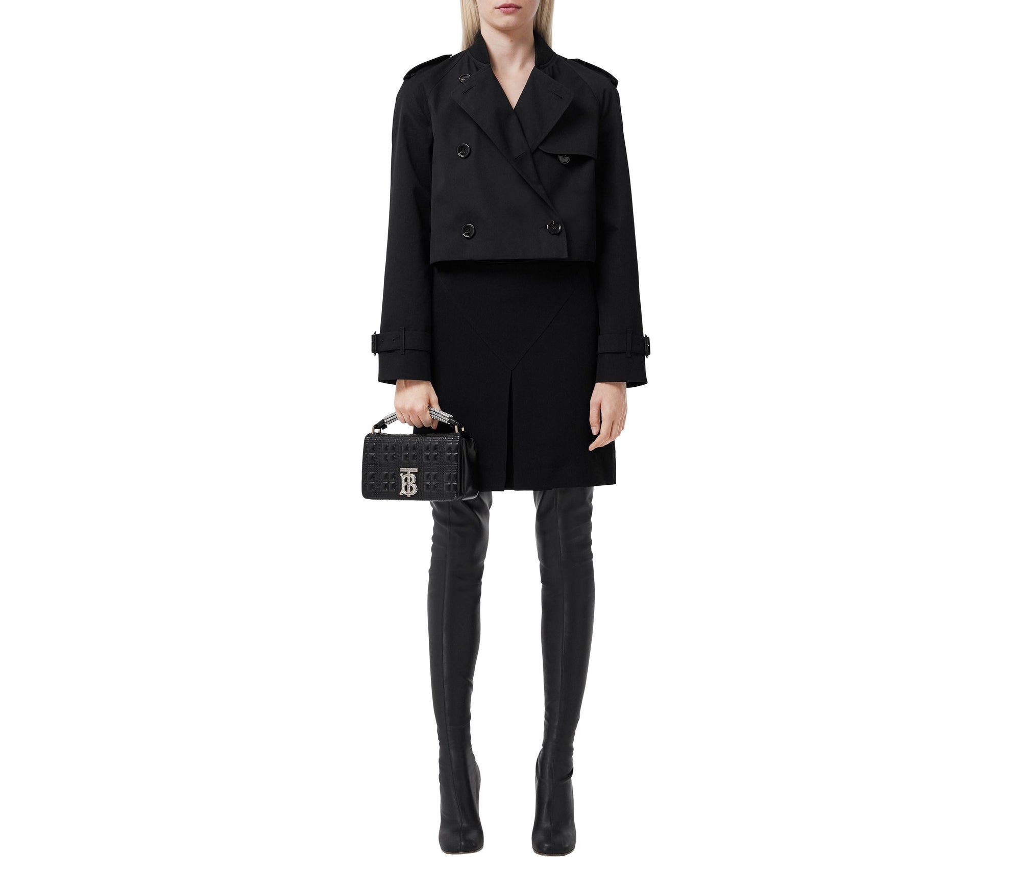 Trench-coat court - Black