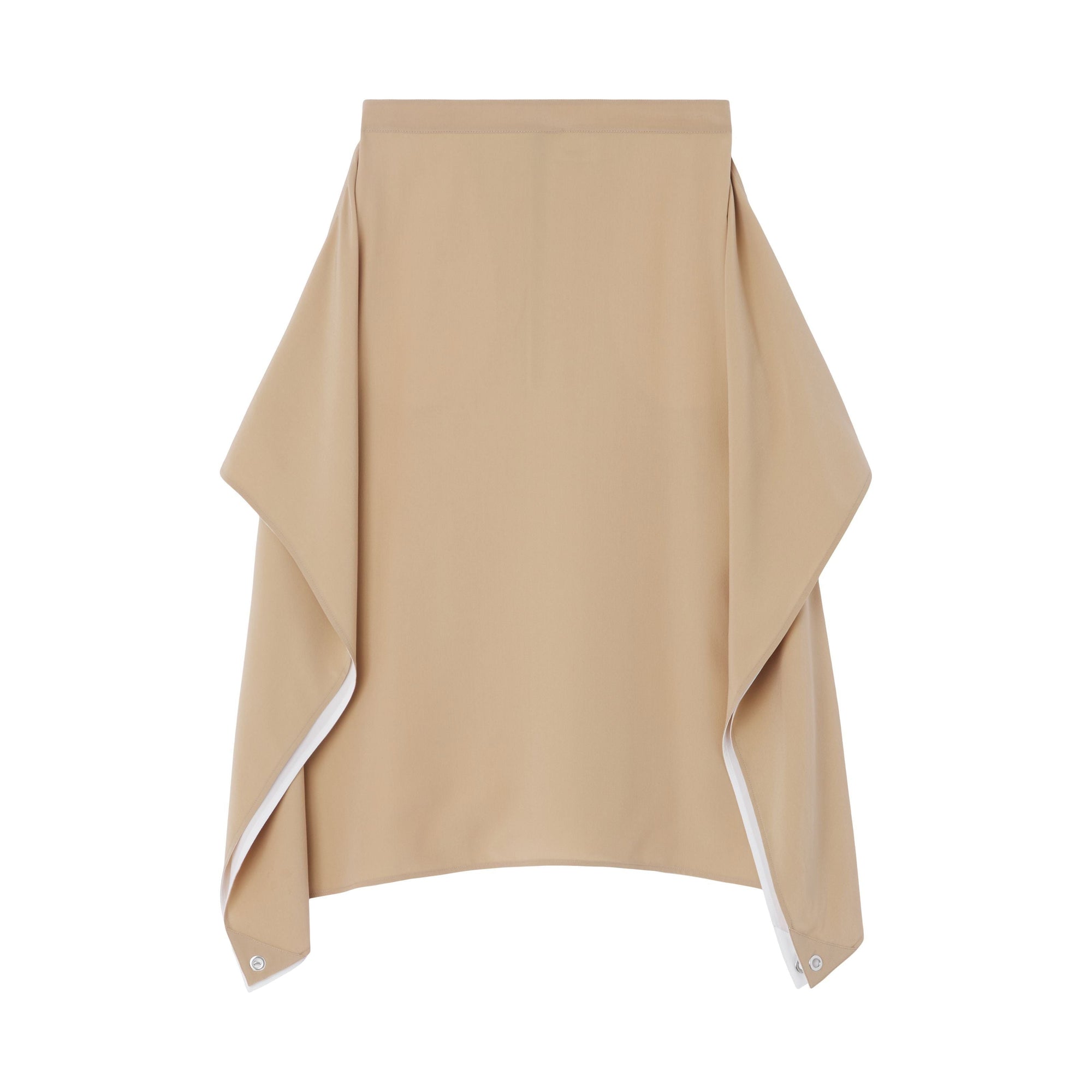 Jupe en crêpe de soie - Soft Fawn