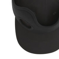 Casquette de baseball en gabardine de coton avec découpe - Black