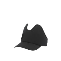 Casquette de baseball en gabardine de coton avec découpe - Black