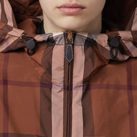 Parka légère à motif check - Dark Birch Brown Check