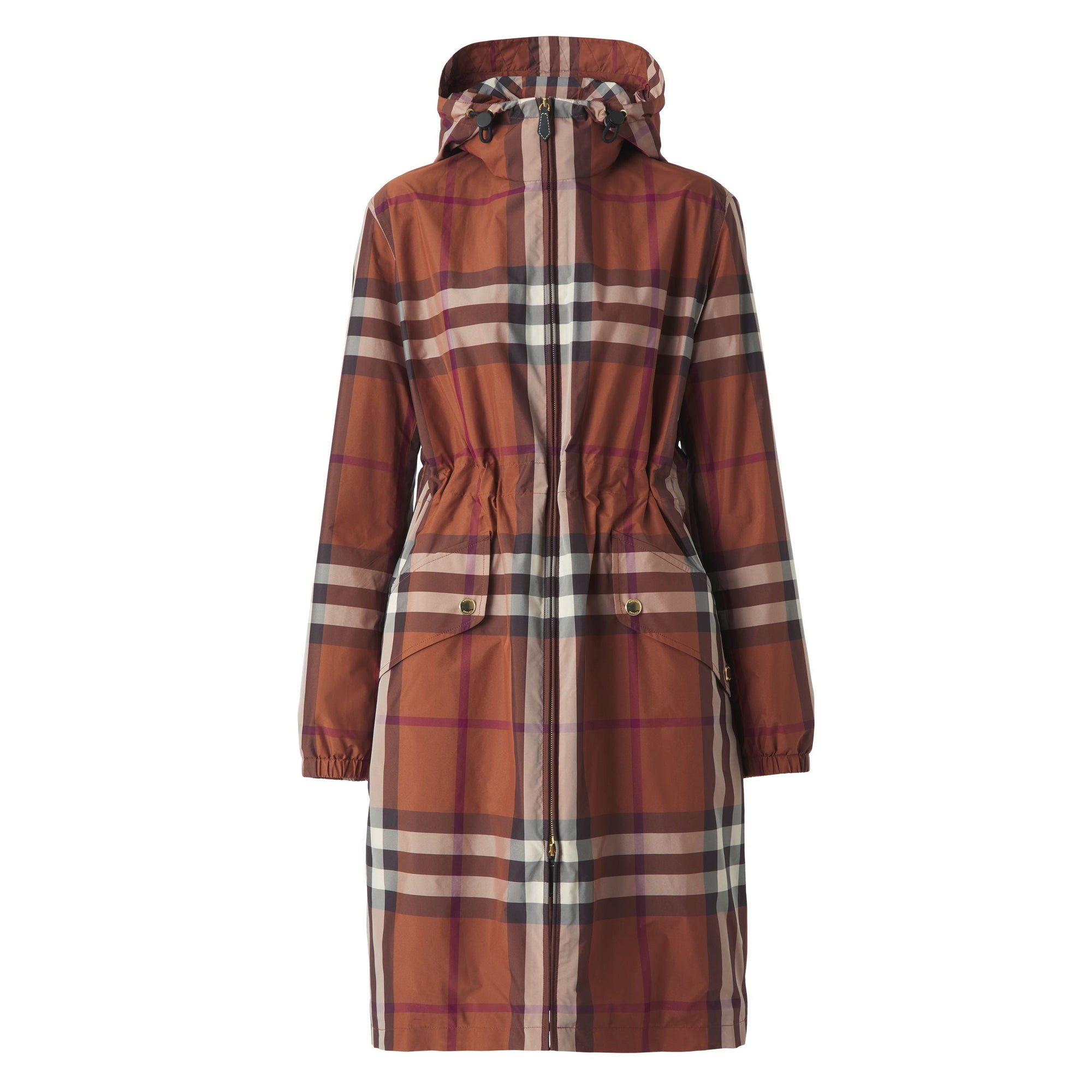 Parka légère à motif check - Dark Birch Brown Check