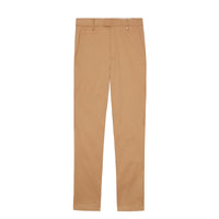 Pantalon chino slim extensible à motif monogramme - Camel