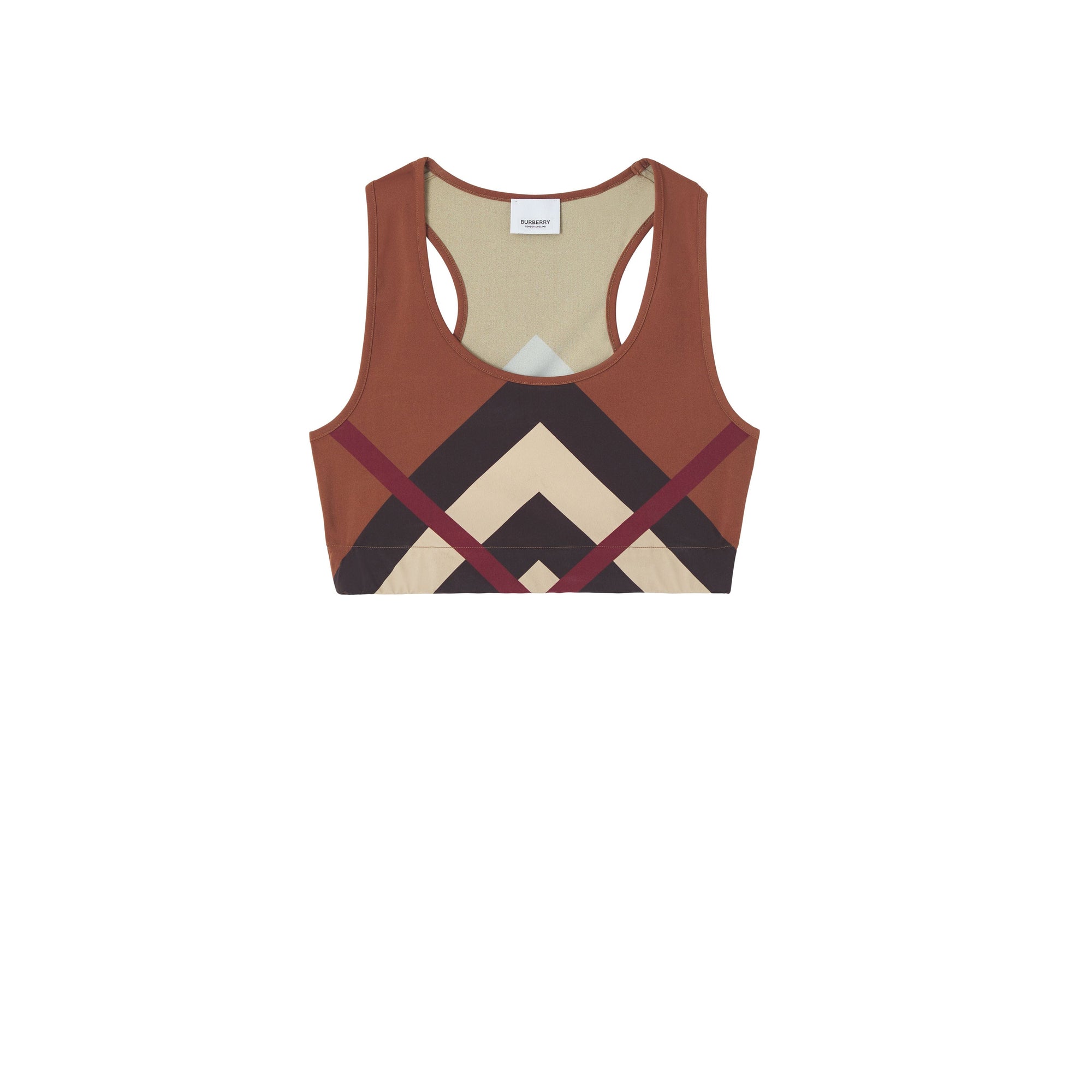 Top court stretch à chevrons - Dark Birch Brown