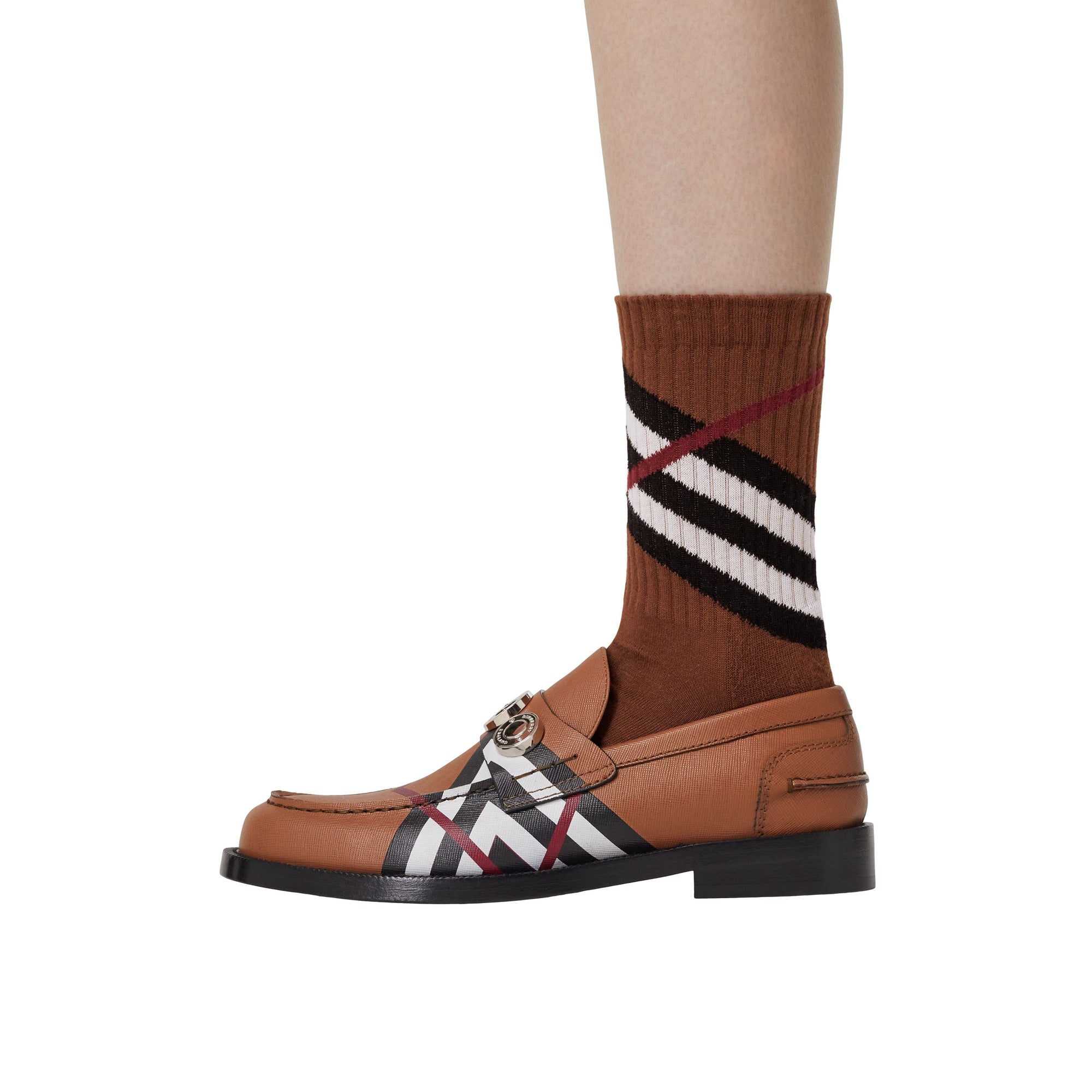 Chaussettes en coton - Dark Birch Brown
