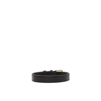 Ceinture initiale TB en cuir - Black