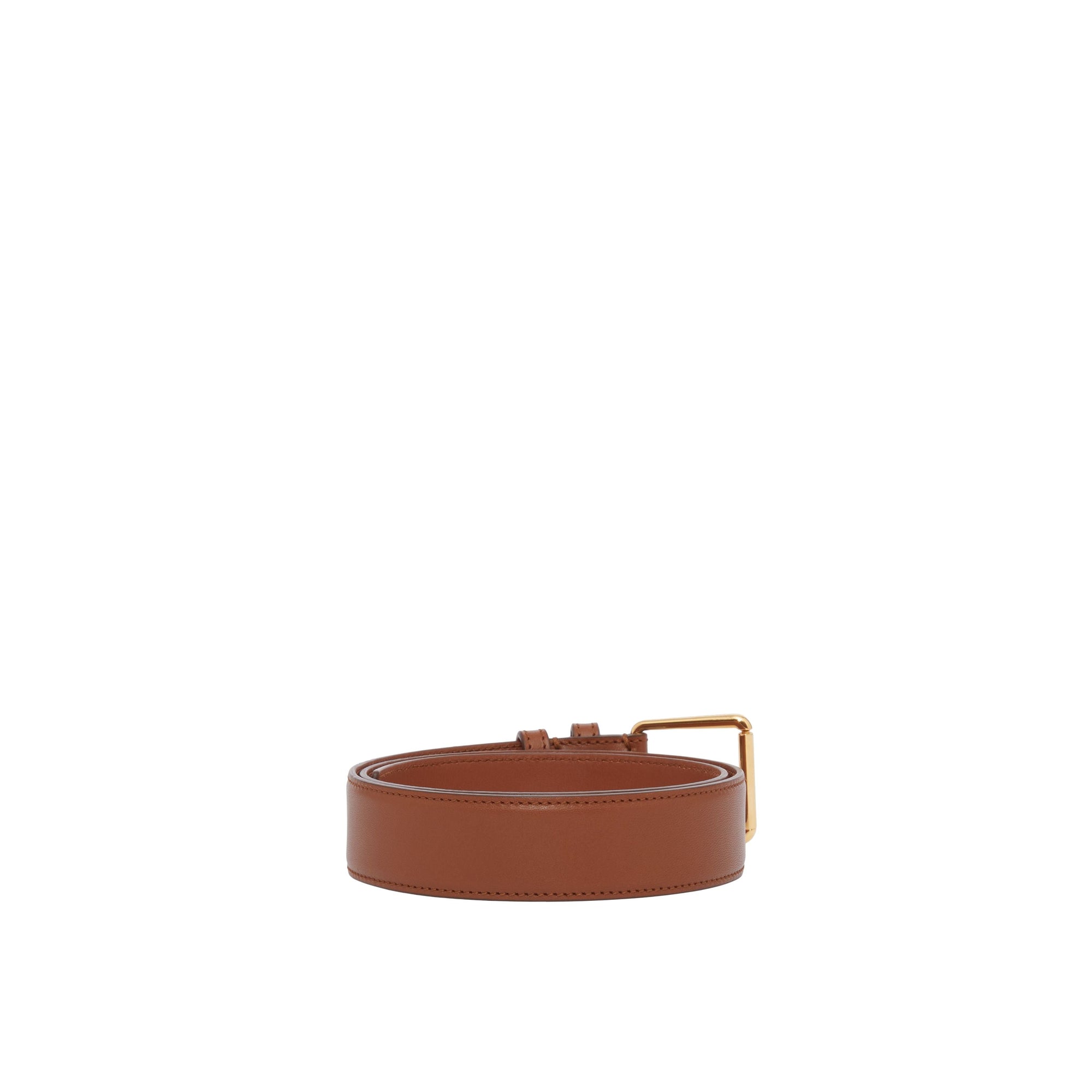 Ceinture initiale TB en cuir - Tan
