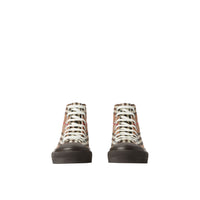 Sneakers montantes à motif check - Birch Brown Check