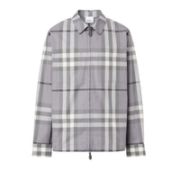 Chemise zippée à motif Check - Storm Grey Check