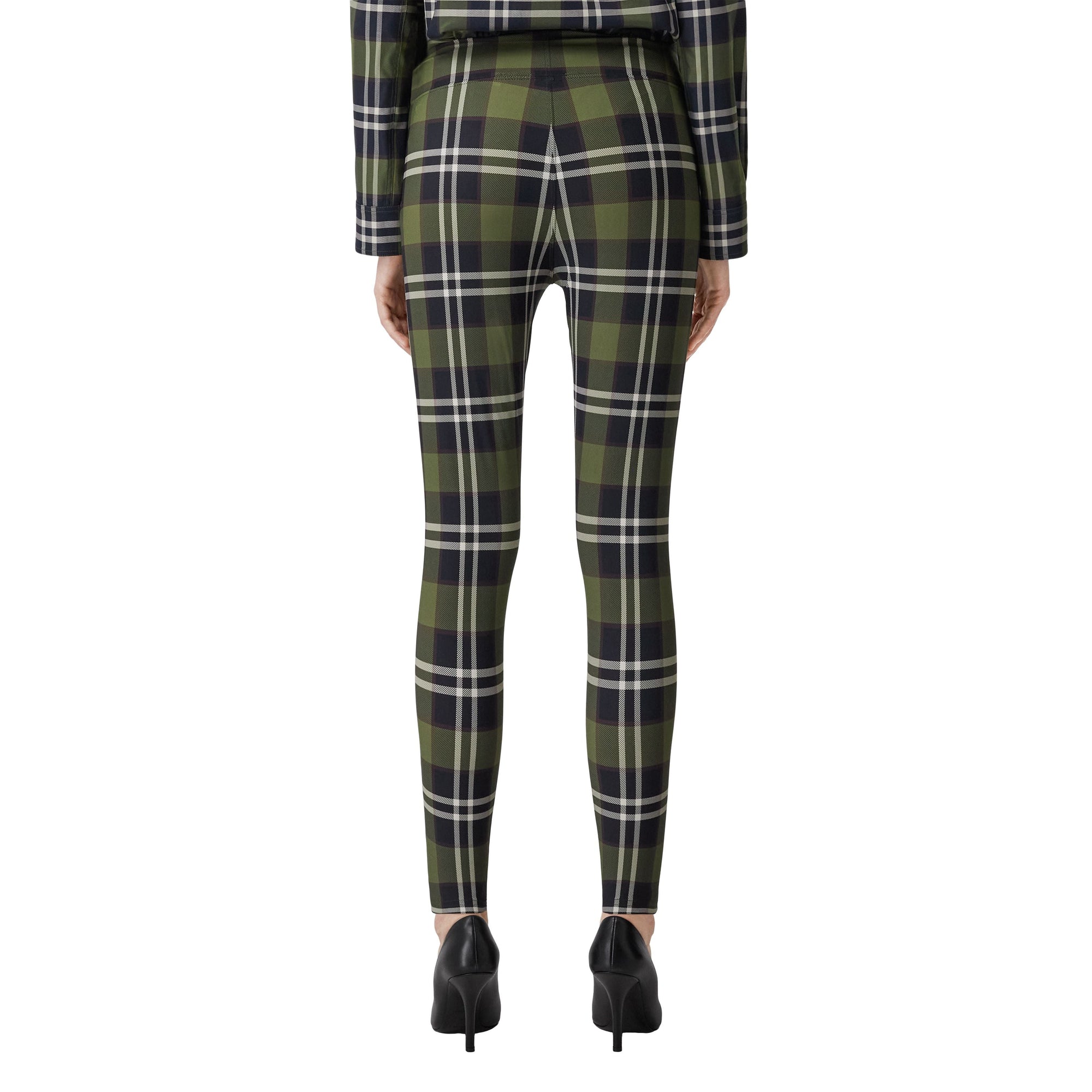 Legging stretch Vintage Check - Dark Olive Green Check