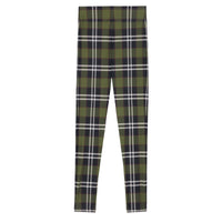 Legging stretch Vintage Check - Dark Olive Green Check