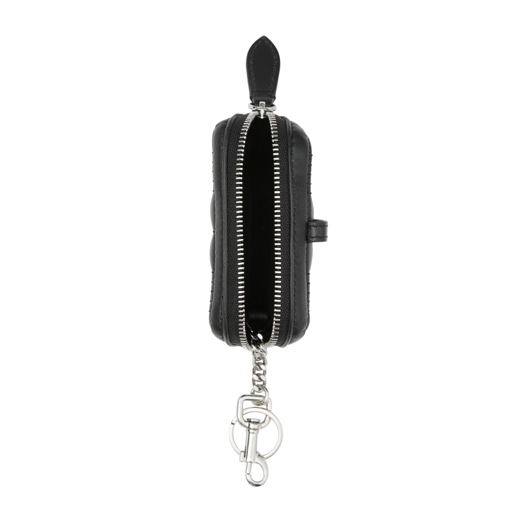 Pochette Lola en cuir d'agneau matelassé - Black