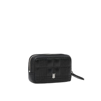 Pochette Lola en cuir d'agneau matelassé - Black