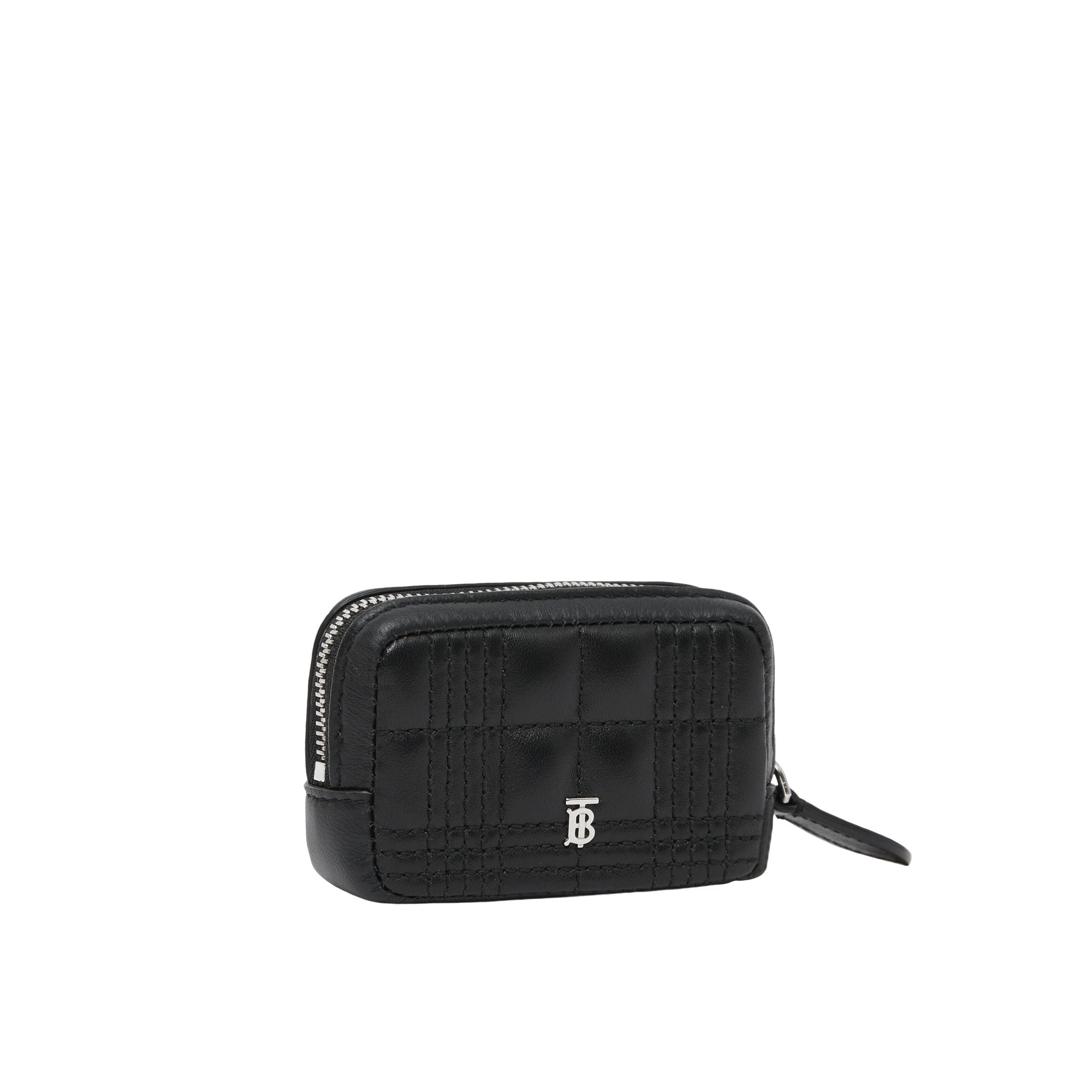 Pochette Lola en cuir d'agneau matelassé - Black