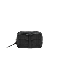 Pochette Lola en cuir d'agneau matelassé - Black
