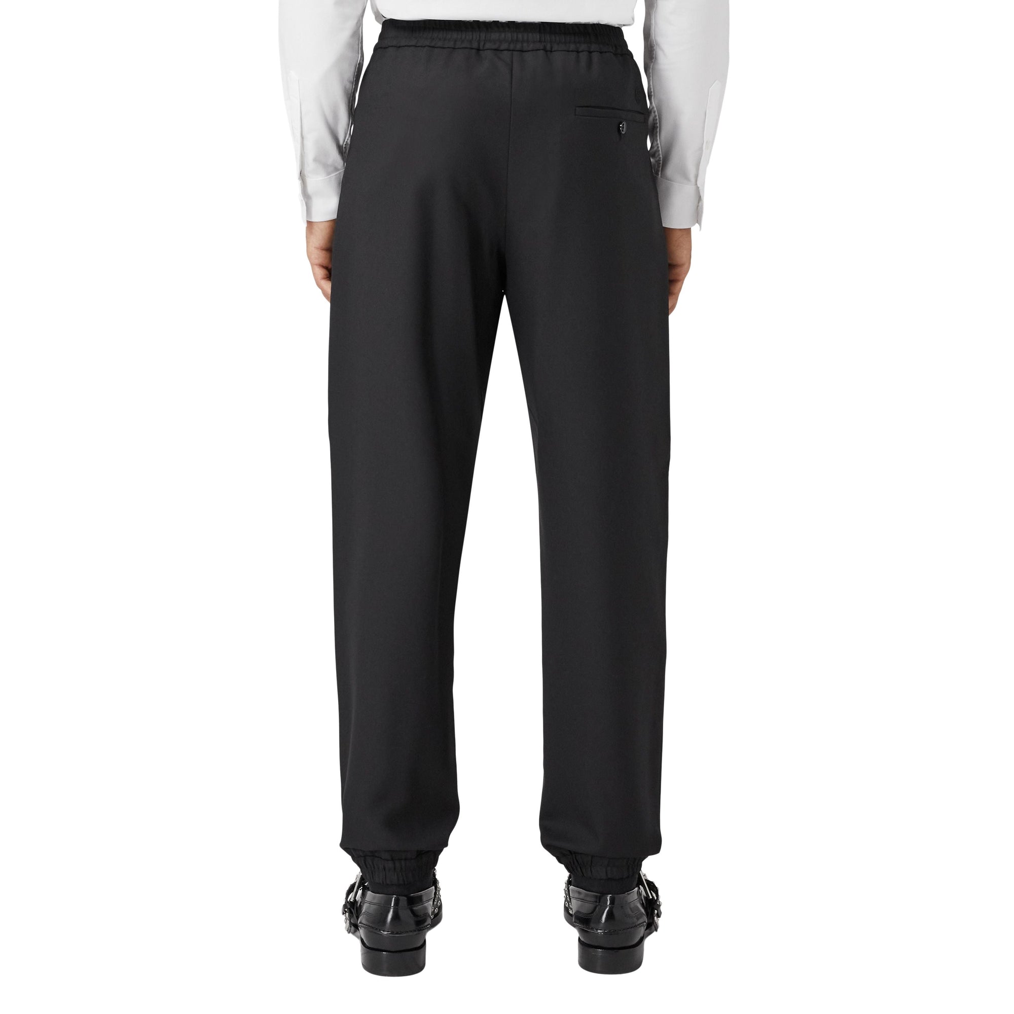 Pantalon de survêtement ajusté en laine - Black