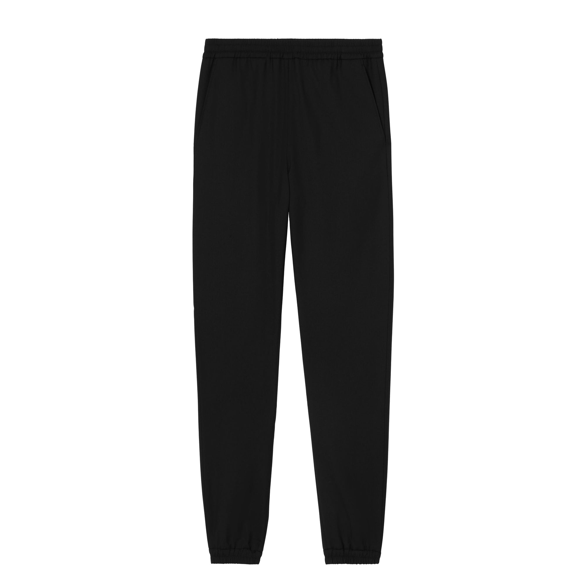 Pantalon de survêtement ajusté en laine - Black