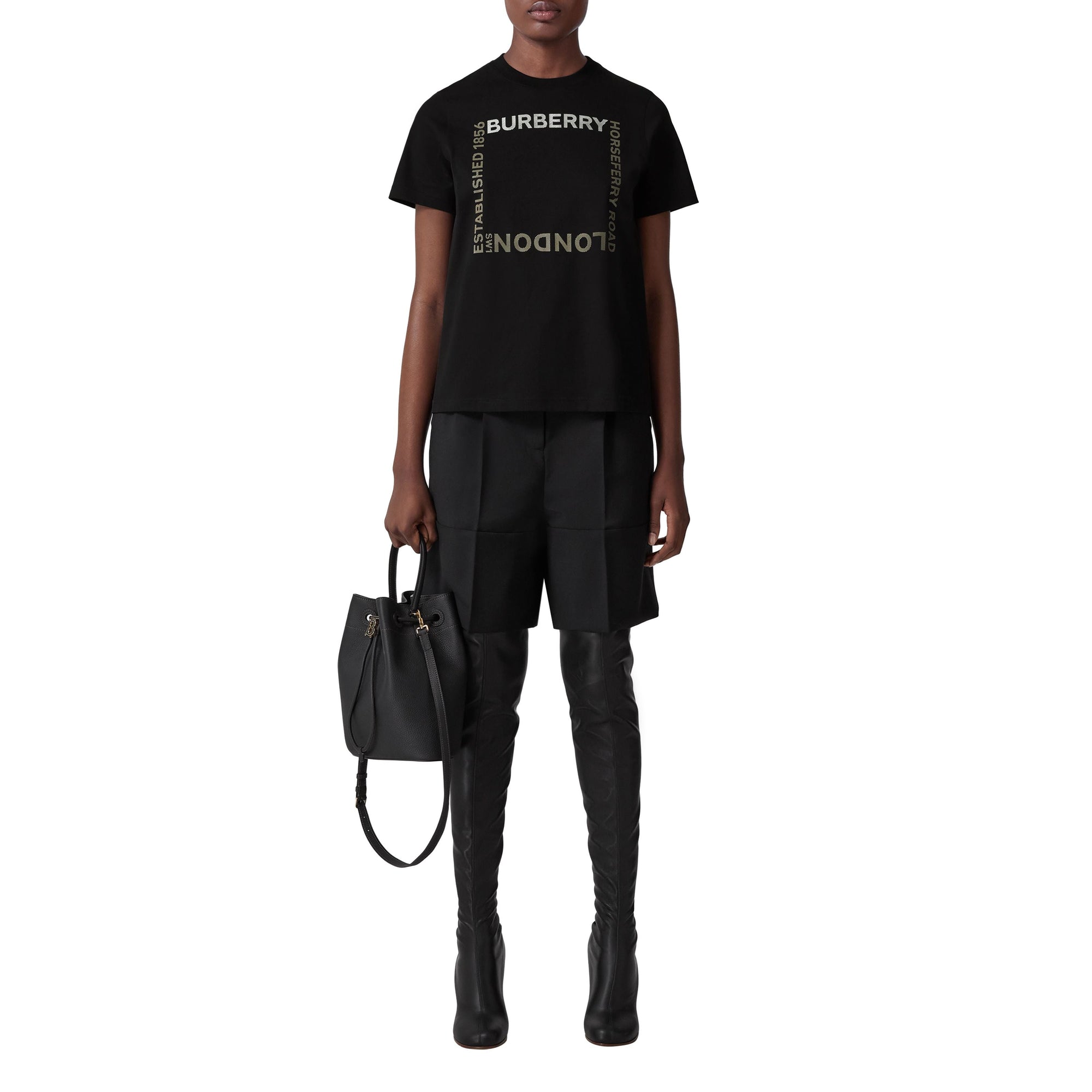 T-shirt en coton Horseferry - Black