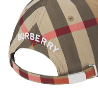 Casquette à motif check - Archive Beige Check