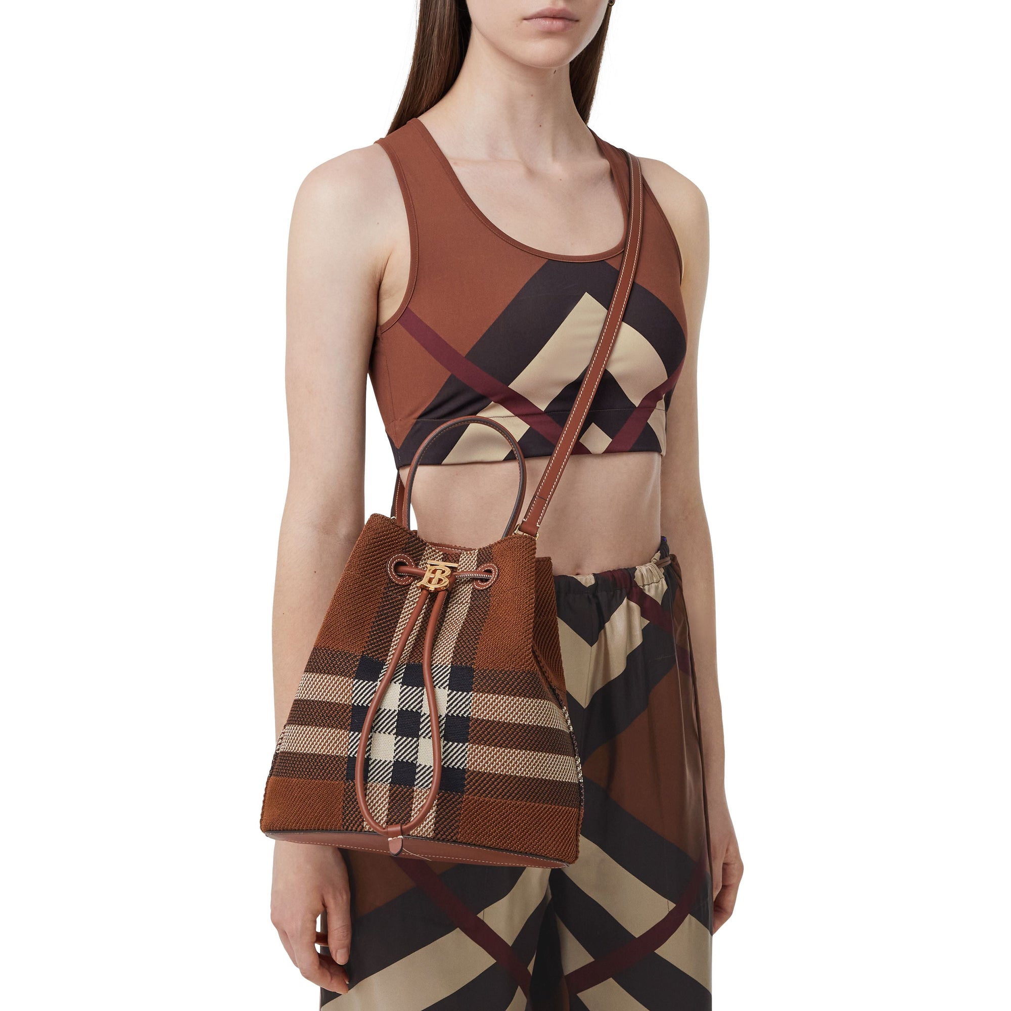 Petit sac seau TB - Dark Birch Brown