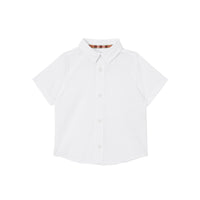 Chemise à manches courtes à logo - White