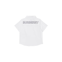Chemise à manches courtes à logo - White