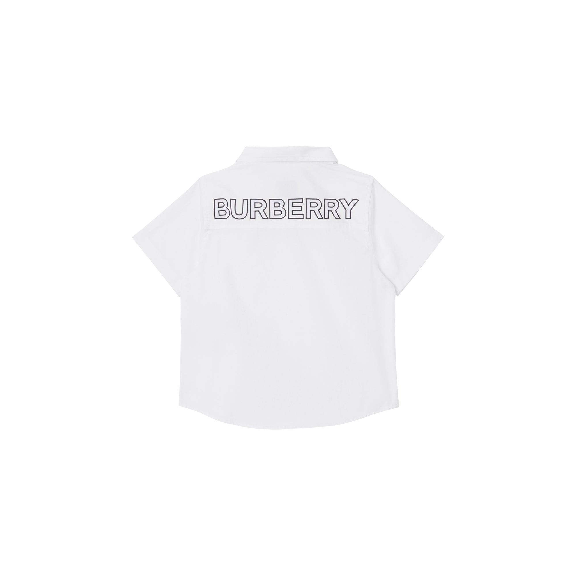 Chemise à manches courtes à logo - White