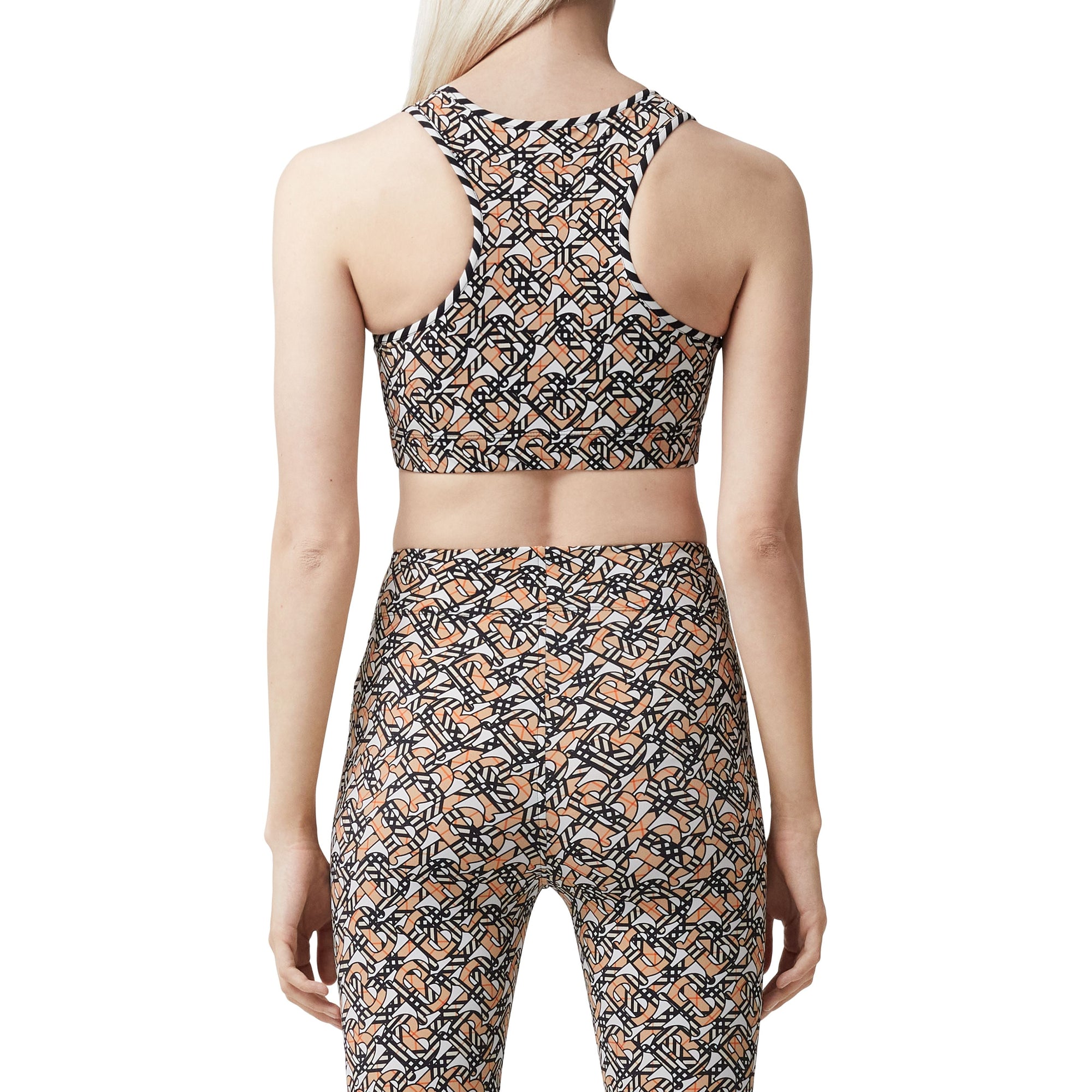 Haut court stretch Monogram - White