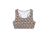 Haut court stretch Monogram - White