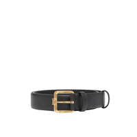 Ceinture en cuir monogramme - Black & Light Gold