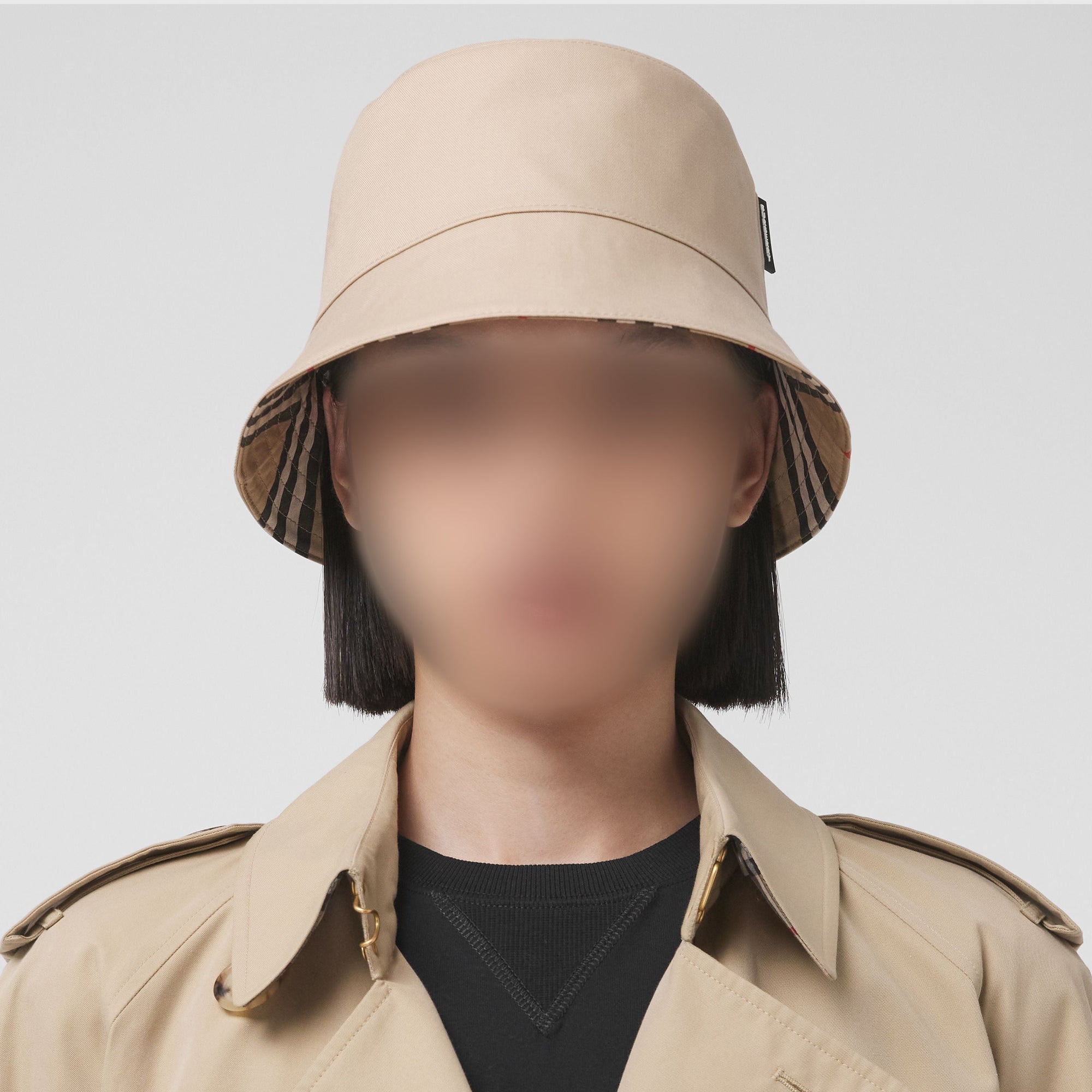 Bob réversible à rayures iconiques - Archive Beige